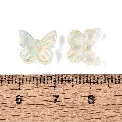 Electroplate Transparent Glass Beads EGLA-N057-03B-1