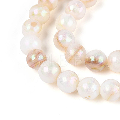 AB Color Natural Freshwater Shell Beads Strands BSHE-T014-40A-1