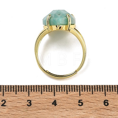Brass Cuff Open Rings RJEW-D347-04G-12-1
