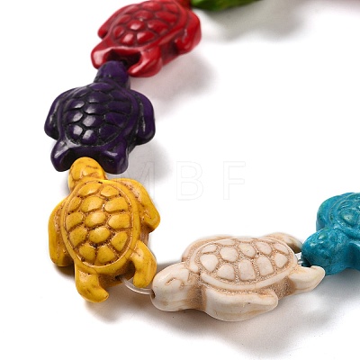 Dyed Synthetic Turquoise Beads Strands X-G-G024-01-1