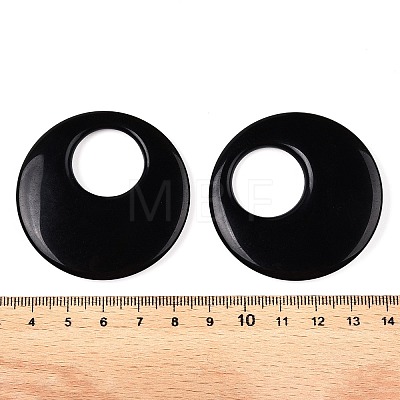 Natural
 Obsidian Pendants EJEW-N054-02-1