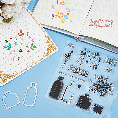 CRASPIRE 1Pc Clear Silicone Stamps DIY-CP0009-57-1