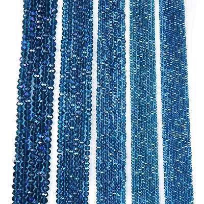 Electroplate Glass Beads Strands EGLA-A044-T2mm-L27-1