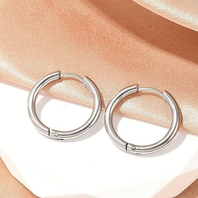 202 Stainless Steel Huggie Hoop Earrings EJEW-F111A-20mm-P01-1