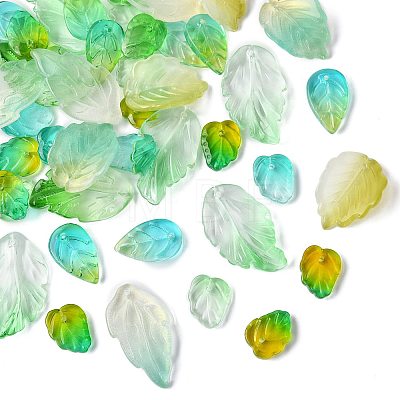 120Pcs 8 Styles Glass Pendants GLAA-FS0002-45-1