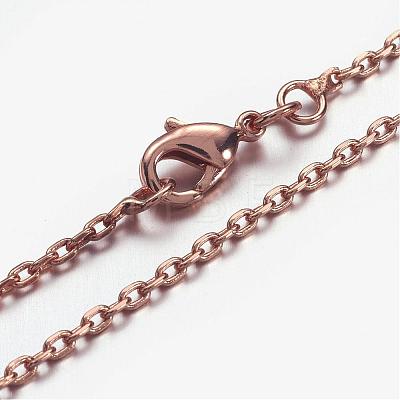 Brass Chain Necklaces MAK-F013-04RG-1