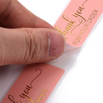 Hot Stamping Self-Adhesive Paper Gift Tag Youstickers DIY-A023-02B-1