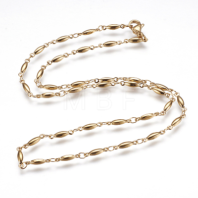 304 Stainless Steel Chain Necklaces STAS-P164-22-1