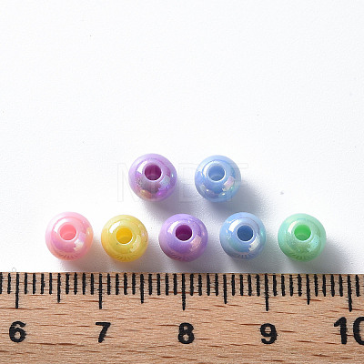 Opaque Acrylic Beads X-MACR-S370-D6mm-M1-1