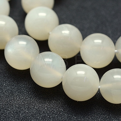 Natural White Moonstone Beads Strands G-P342-02A-12mm-AB-1