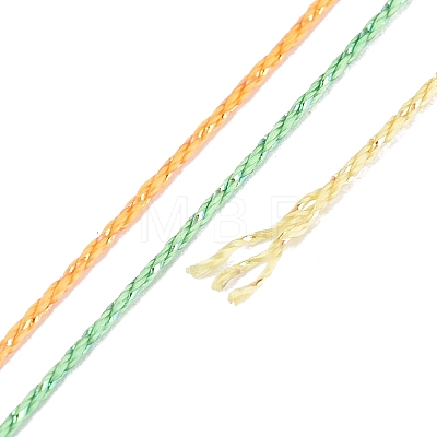 5 Rolls 9-Ply Braided Nylon Strings with Metallic Thread OCOR-Q062-01E-1