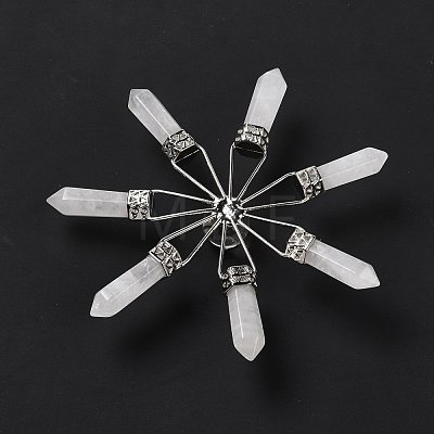 Natural Quartz Crystal 7 Chakra Points Energy Generator DJEW-I016-01P-06-1