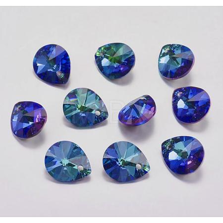 Faceted K9 Glass Rhinestone Charms RGLA-F053-C-001BB-1