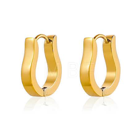 304 Stainless Steel Hoop Earrings STAS-OY016-77G-1
