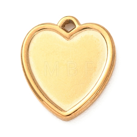 304 Stainless Steel Pendant Cabochon Settings STAS-Z204-04G-13-1