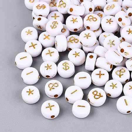 Opaque Acrylic Beads SACR-Q001-10A-1