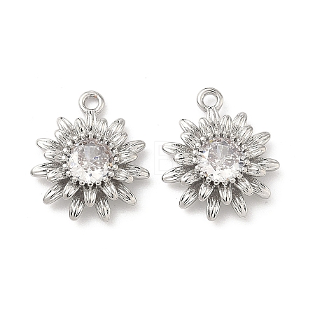 Brass Micro Pave Cubic Zirconia Pendants LS-KK-L260-04P-1