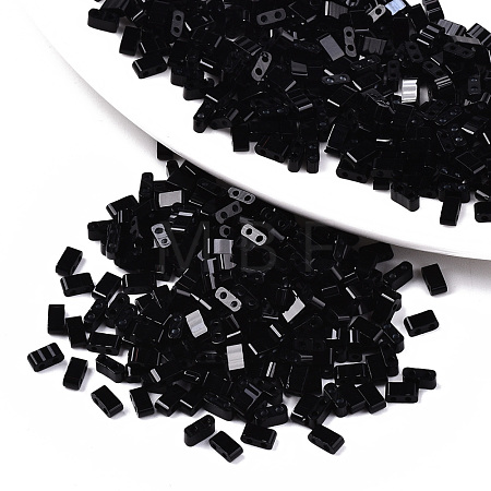 FGB 2-Hole Glass Seed Beads SEED-S031-M-SH49-1