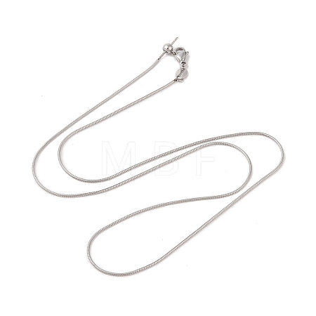 304 Stainless Steel Snake Chain Necklace STAS-M065-20P-1
