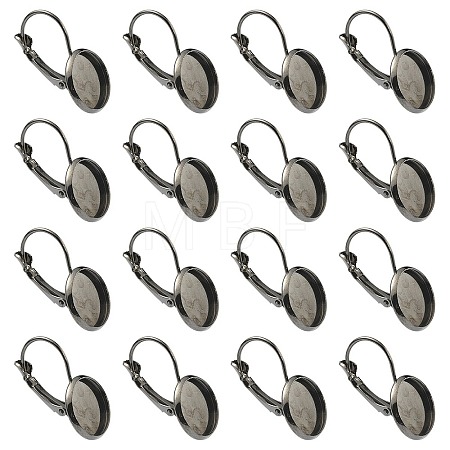 10Pcs Brass Leverback Earring Findings KK-YW0002-21B-1