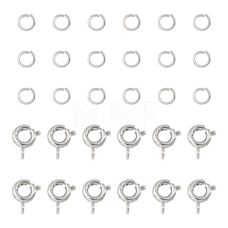 Brass Spring Ring Clasps KK-FS0001-50P-1