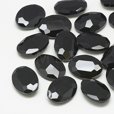 Pointed Back Glass Rhinestone Cabochons RGLA-T080-6x8mm-02-1
