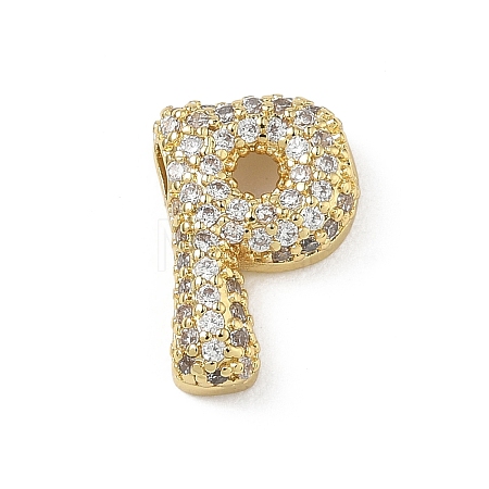Brass Micro Pave Cubic Zirconia Pendants KK-A300-02G-P-1