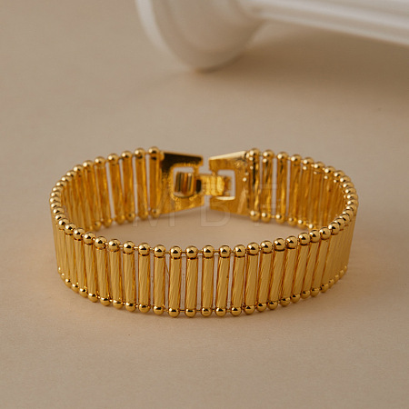 Brass Link Chains Bracelets for Women WG196E4-04-1