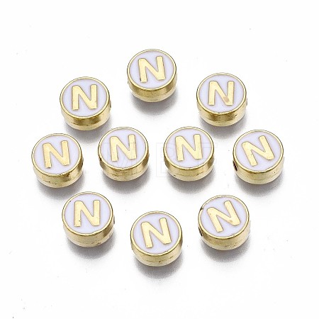 Alloy Enamel Beads X-ENAM-N052-006-01N-RS-1