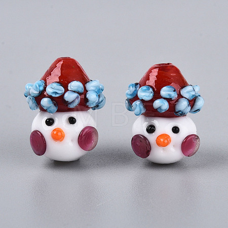 Christmas Handmade Lampwork Beads LAMP-T022-29A-1