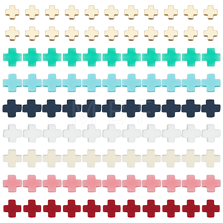 70Pcs 7 Colors Synthetic Coral Beads CORA-ME0001-02-1