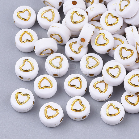 Plating Acrylic Beads X-PACR-Q112-08-1