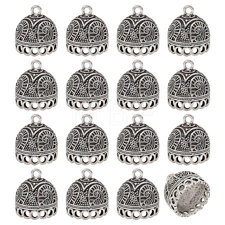 16Pcs Tibetan Style Zinc Alloy Pendant Bails FIND-CA0011-75B-1