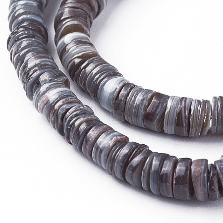Shell Beads Strands SSHEL-E571-49G-1