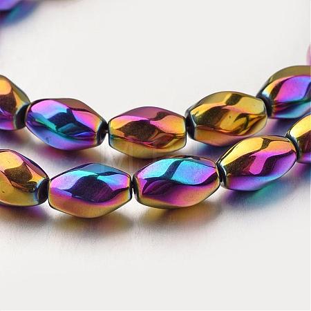 Electroplate Non-magnetic Synthetic Hematite Beads Strands G-F300-12-02-1