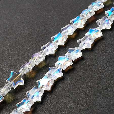Transparent Glass Beads Strand GLAA-K057-01K-1