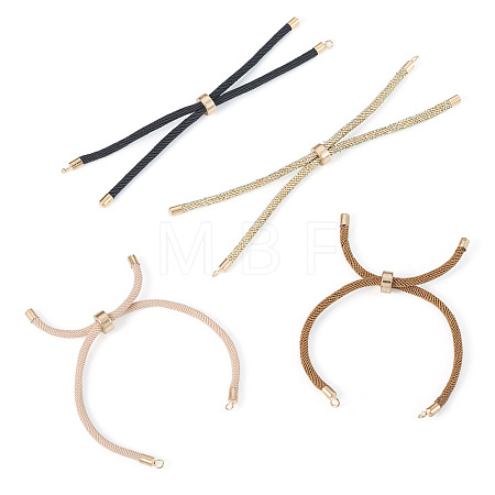 4Pcs 4Colors Polyester Cord Bracelet Making MAK-TA0001-43-1