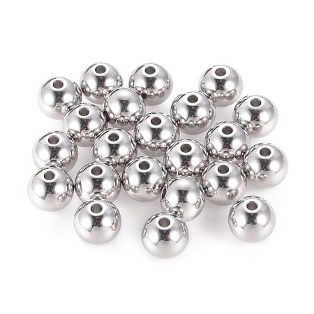 Tarnish Resistant 201 Stainless Steel Beads STAS-R033-8mm-1