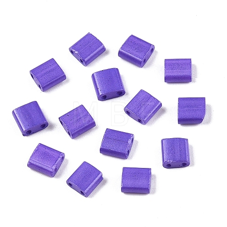 2-Hole Baking Paint Glass Seed Beads SEED-S023-17C-24-1