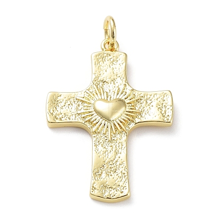 Rack Plating Eco-Friendly Brass Pendants X-KK-Z036-03G-1