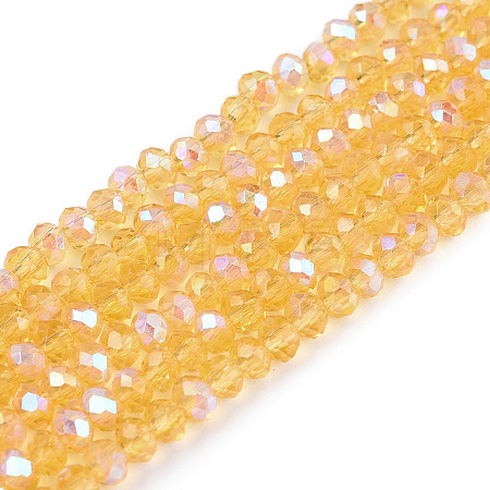 Electroplate Glass Beads Strands EGLA-A044-T2mm-L03-1