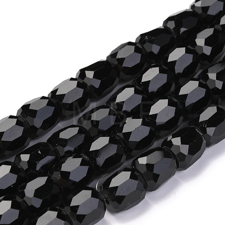Electroplate Opaque Glass Beads GLAA-F108-10B-09-1