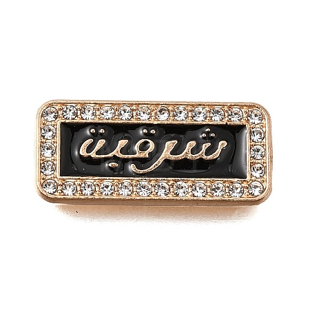 Alloy Rhinestone Enamel Beads FIND-E049-03KCG-1