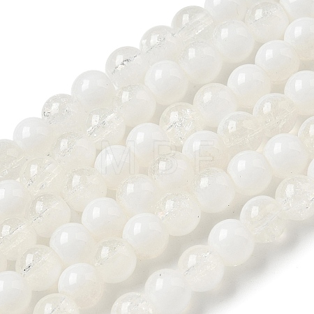 Crackle Glass Beads Strands GLAA-U001-6mm-07-1