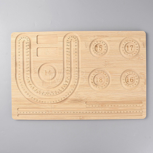 Rectangle Wood Bracelet Design Boards TOOL-YWC0003-04-1