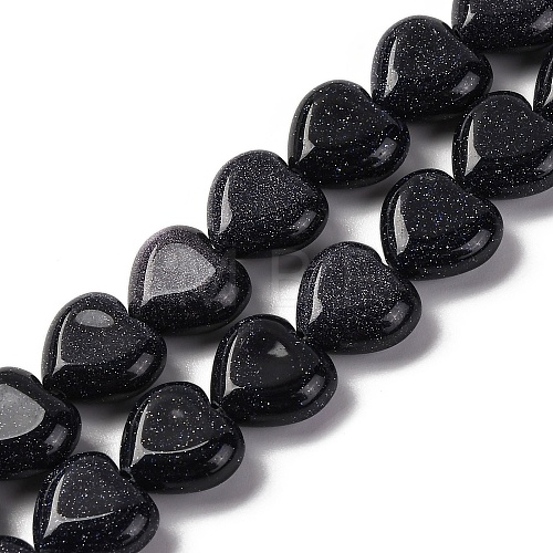 Synthetic Blue Goldstone Beads Strands G-I372-A12-01-1