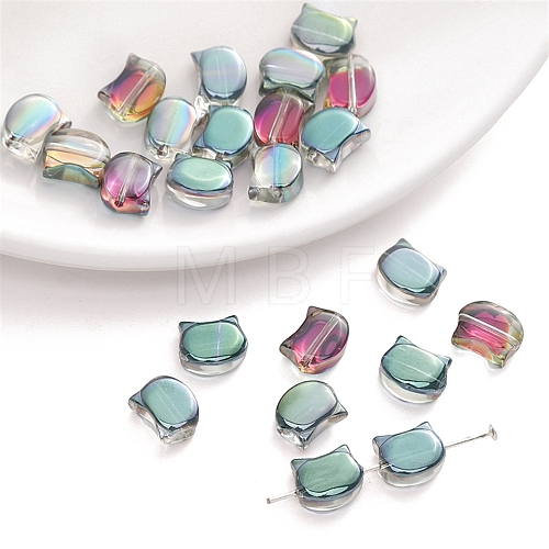 10Pcs Electroplate Glass Beads PW-WG5CD4E-06-1