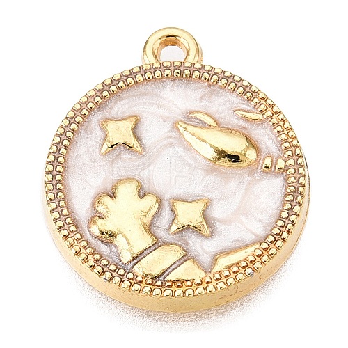 Alloy Enamel Pendants ENAM-T021-03I-1