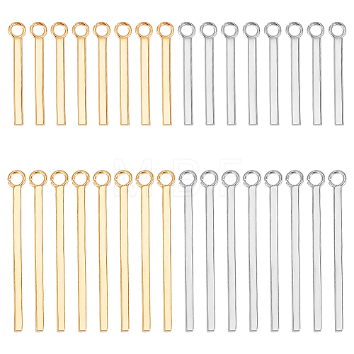 Unicraftale 32Pcs 4 Style 304 Stainless Steel Pendants STAS-UN0044-20-1