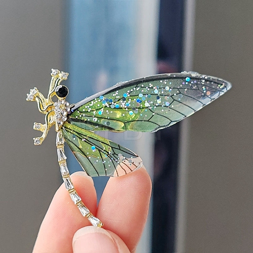 Dragonfly Rhinestone Brooch PW-WG92485-03-1